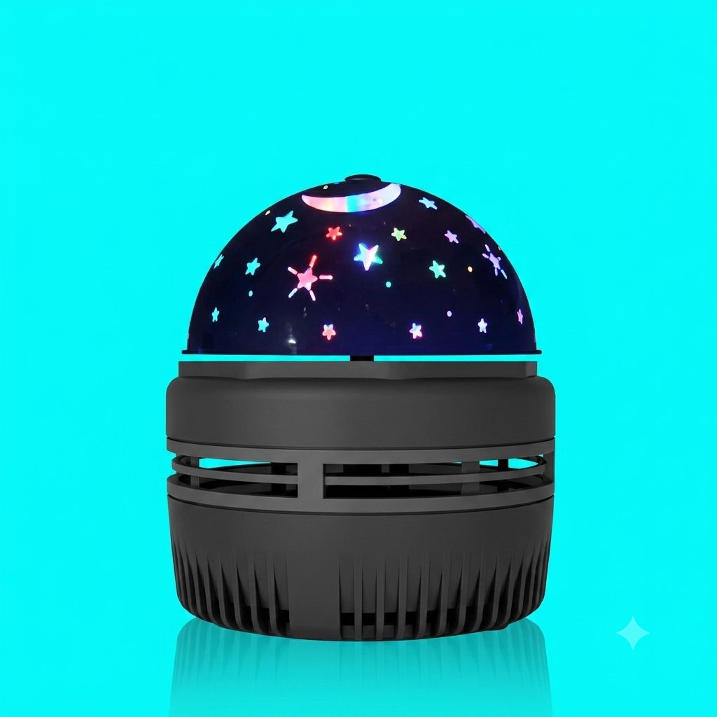 Mini Star Sky LED Night Light Projector Dome Lamp – Black