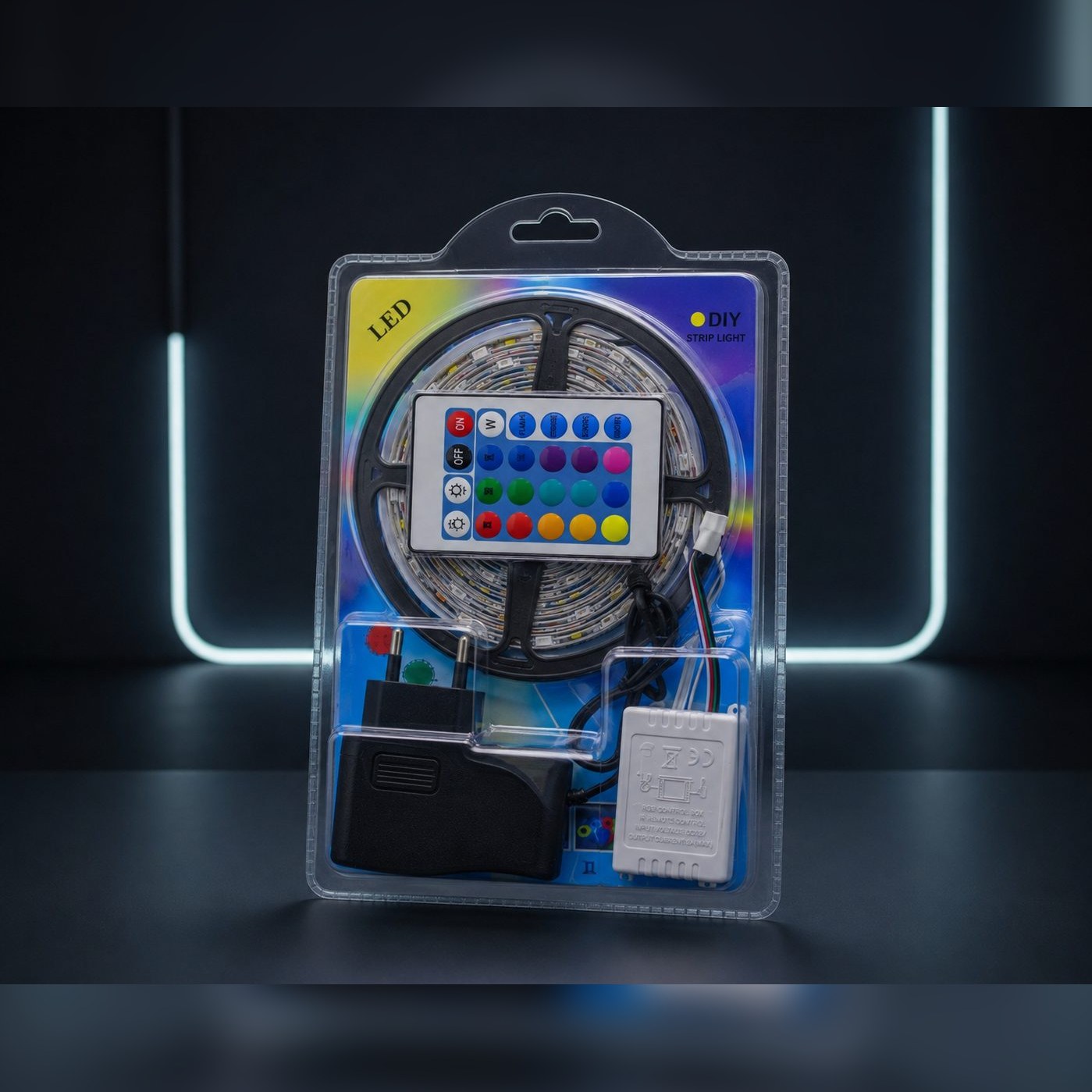 10M RGB LED Strip Light Kit – Complete Set with 24-Key Remote & Power Adapter