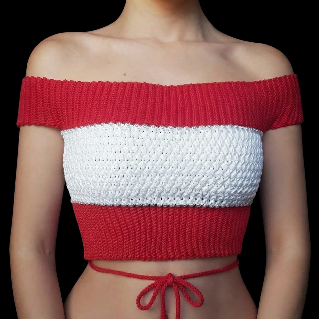 Ruby Wave Off-Shoulder Top